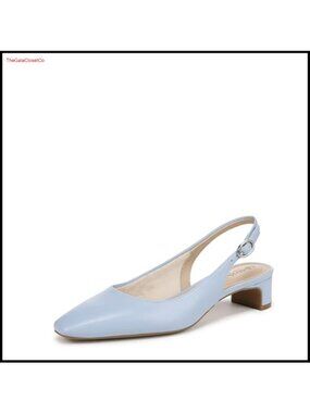 Slingback Kitten Heel Pumps Soft System Comfort 1 3/8 inch Block Heel